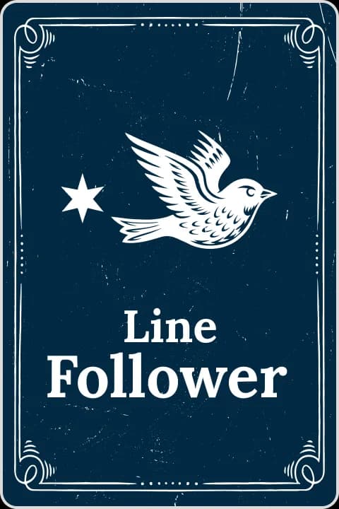 Back of Competition Card Line Follower